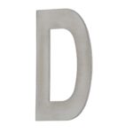 House Letter 'D' - Concealed fix 100mm Stainless Steel