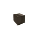 Matt Black Floor Mount Square Door Stop 40mm (809)