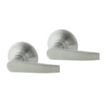 Turin Passage door handle Lever Set Satin Nickel