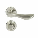 Anzio Lever Privacy Set Satin Nickel