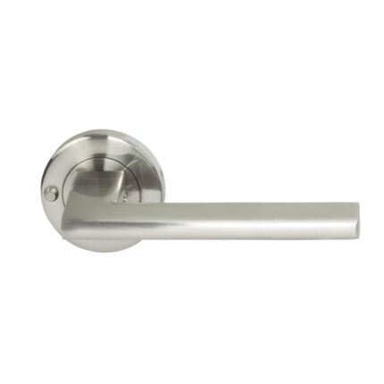 Forli Lever Integrated Privacy Set Satin Nickel door handle