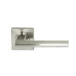 Forli Square Rosette Lever Passage Set Satin Nickel door handle