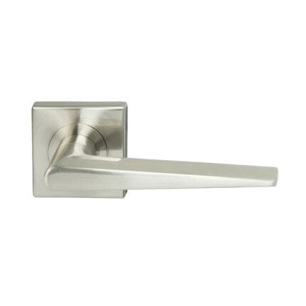 Lucca Square Rosette Lever Dummy Satin Nickel door handle