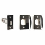 Milano Tubular Latch Black Chrome 60mm Backset
