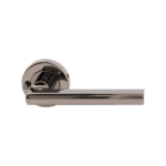 Parma Lever Integrated Privacy Set Black Chrome door handle