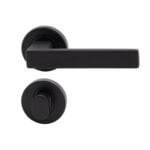 Verona Lever Privacy Set Matt Black door handle