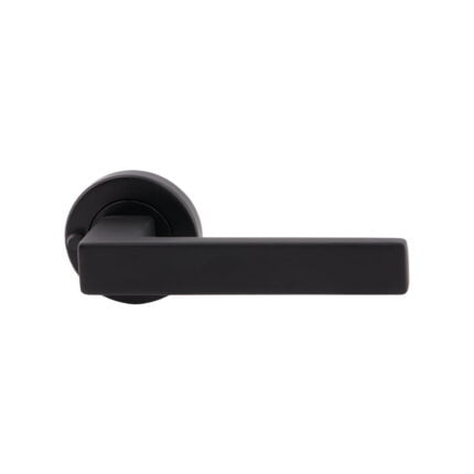 Verona Lever Integrated Privacy Set Matt Black door handle