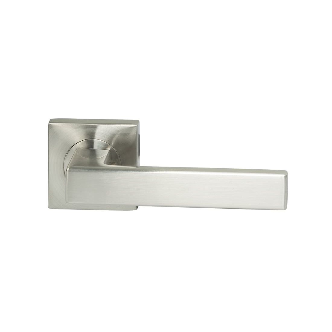 VER203.jpg Verona Square Rosette Lever Dummy Satin Nickel door handle modern style door handle