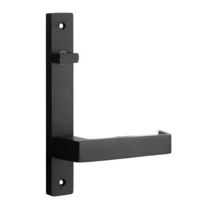 MNC 87 Lever On Narrow Long Plate Matt Black - Internal / Lever / Turn