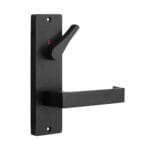 MNC 87 Lever On Wide Long Plate Matt Black - Internal / Lever / Large Turn Indicating