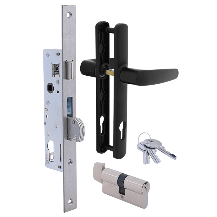 GT2062BLK Key/Snib Narrow style lock & furniture B