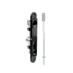 Recessed Flush Bolt with Offset Rod 254mm - Matt Black