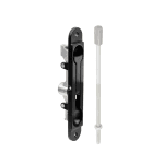 Flush Bolt with Straight Rod 254mm - Matt Black