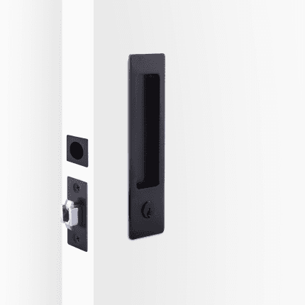 Rectangular Cavity Slider Entrance Locking Kit - Matt Black