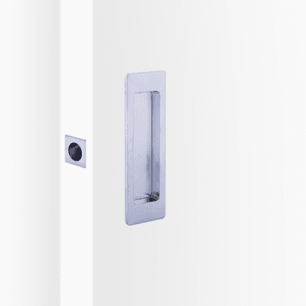 Rectangular Cavity Slider Passage Kit - Satin Chrome