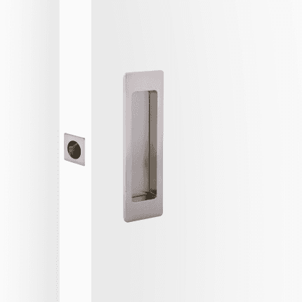 Rectangular Cavity Slider Passage Kit - Satin Nickel