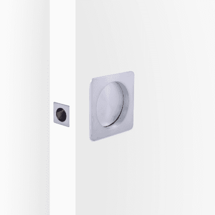 Satin Chrome Cavity Slider Passage Kit (Square)