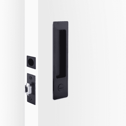 Rectangular Cavity Slider Privacy Kit - Matt Black