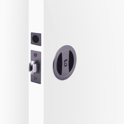 Cavity Slider Privacy Indicating Kit - Round - Satin Graphite