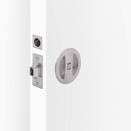 Cavity Slider Privacy Indicating Kit - Round - Satin Nickel