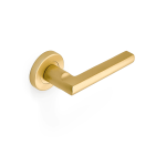 Satin Brass Door Lever (Parma Passage Set)