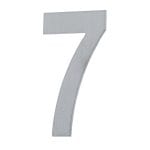 House Number SEVEN '7' - Stick on 155mm Stainless Steel