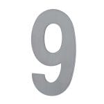 House Number NINE '9' - Stick on 100mm Stainless Steel