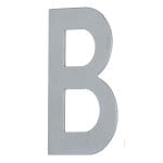 House Letter 'B' - Stick on 100mm Stainless Steel