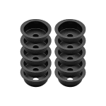 Door Magnet Cups - Matt Black - 5 Pairs
