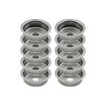 Door Magnet Cups - Chrome - 5 Pairs